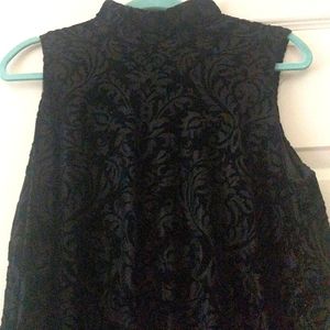 Ronni Nicole Velvet Shift Dress, Black, Size 16